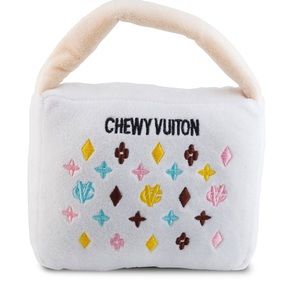 Chewy Vuiton dog plush toy.